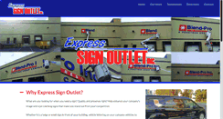 Desktop Screenshot of express-signoutlet.com