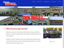 Tablet Screenshot of express-signoutlet.com